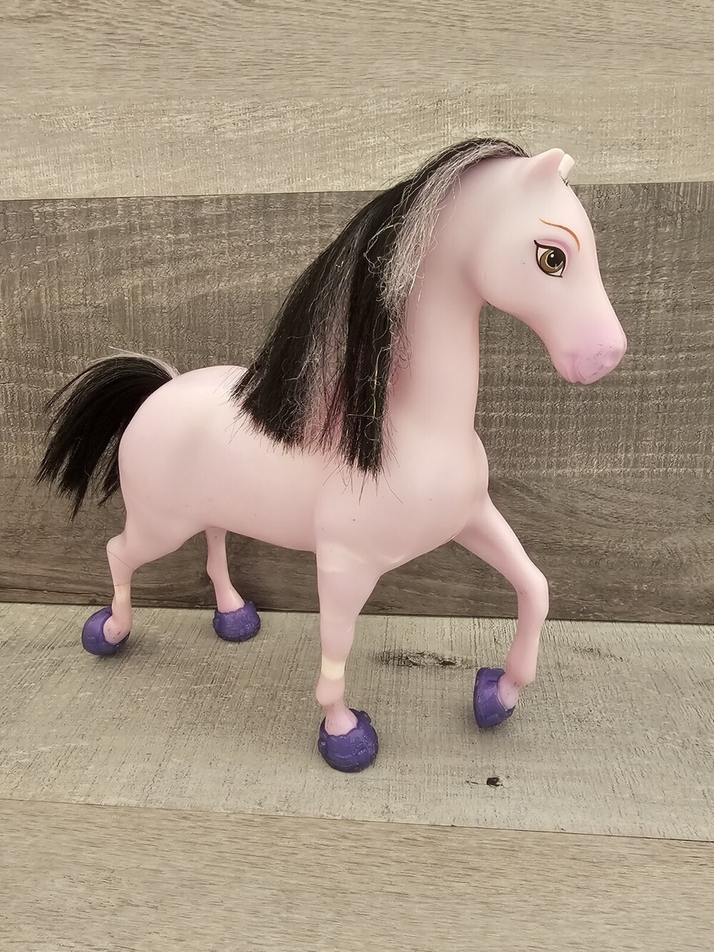 Barbie Doll Size Disney Shimmer Princess Purple Horse Jasmine Aladdin Pony